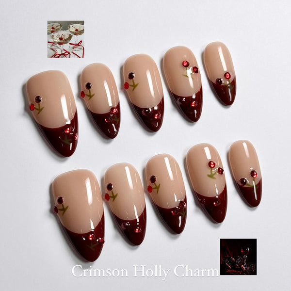 Crimson Holly Charm