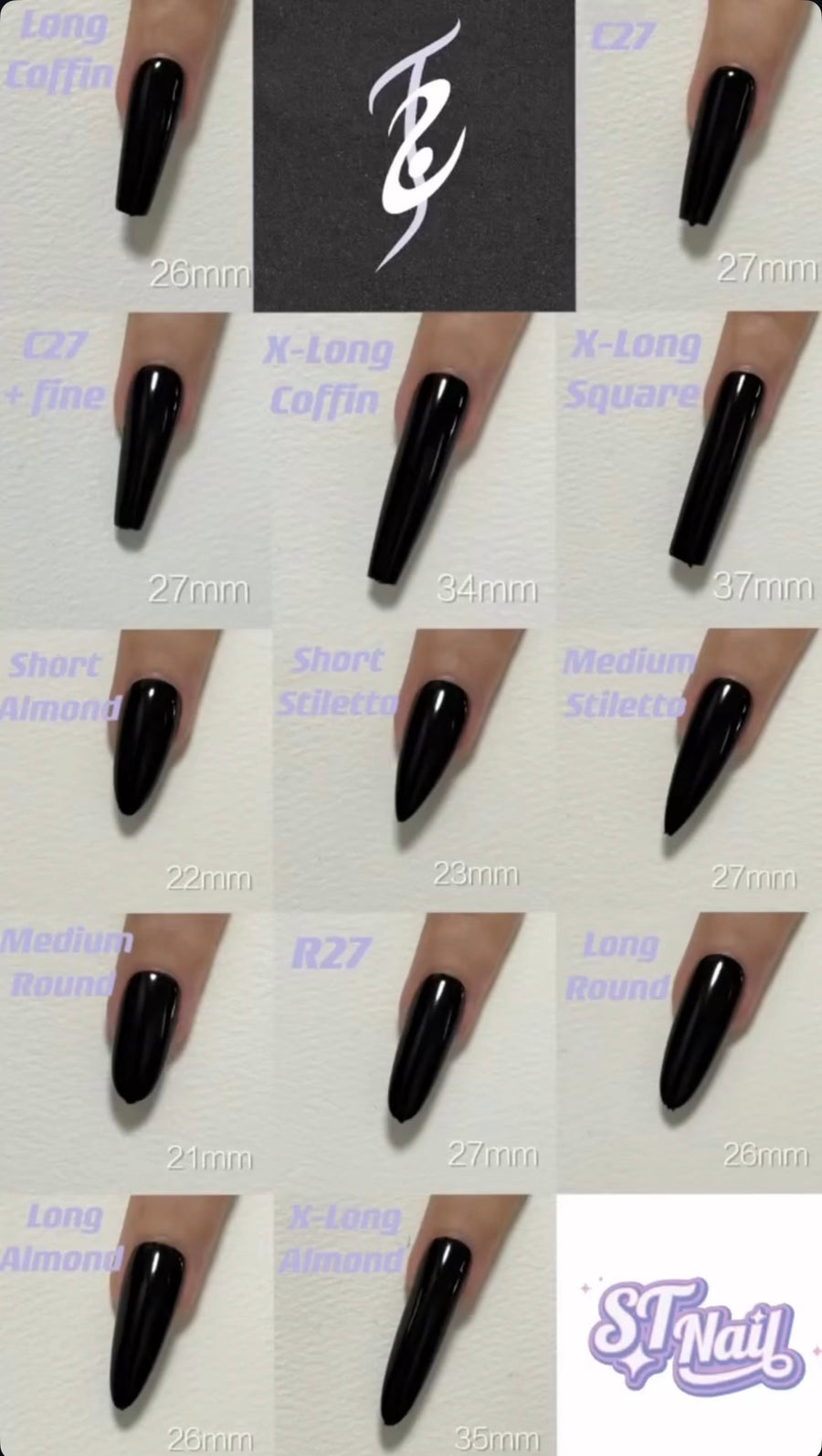 Nail lengths guide